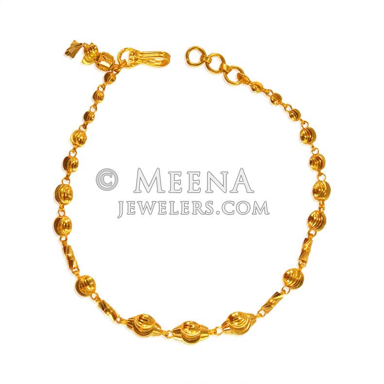 22k Gold Bracelet brla23012 22k Gold fancy Bracelet. Bracelet is beaded with gold balls in