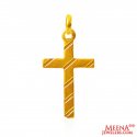  [ Jesus Cross Pendants > 22Kt Gold Fancy Cross Pendant  ]