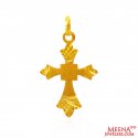  [ Jesus Cross Pendants > 22Kt Gold Fancy Cross Pendant  ]