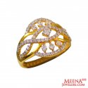  [ Ladies Signity Rings > 22Kt Gold and CZ Fancy Ring  ]