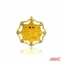 22 Kt Gold Lord Ganesh Pendant - Click here to buy online - 576 only..