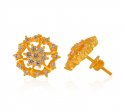 22 Karat Fancy Gold Tops with CZ  - Click here to buy online - 1,047 only..