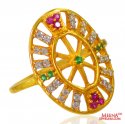 22k Gold Oval Shape Ladies Ring - Click here to buy online - 527 only..