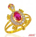 22k Gold Turtle Ladies Ring - Click here to buy online - 427 only..