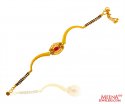 22K Gold Black Beads Bracelet  - Click here to buy online - 1,330 only..