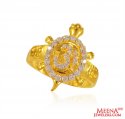 22 Kt Gold  Ladies Ring - Click here to buy online - 639 only..