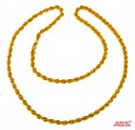 22 Kt Hollow Rope Chain (24 Inches) - Click here to buy online - 2,066 only..