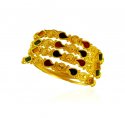 22K Gold Meenakari Ring - Click here to buy online - 540 only..