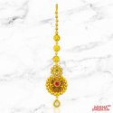 22Kt Gold Antique Maang Tikka - Click here to buy online - 1,444 only..