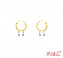 22 karat Gold Hoop Earrings - Click here to buy online - 243 only..