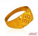 22k Fancy Mens Ring - Click here to buy online - 889 only..