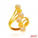 Click here to View - 22Kt Gold and CZ Fancy Ring 