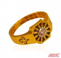 22k Mens Gold Fancy Style Ring - Click here to buy online - 579 only..