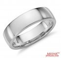 18 Kt White Gold Wedding Band - Click here to buy online - 540 only..