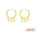 22K Gold Hoop Earrings For Girls - Click here to buy online - 353 only..