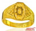 22k Gold Indian Men Ring  - Click here to buy online - 838 only..