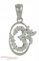 18K OM pendant with Star Signity - Click here to buy online - 352 only..
