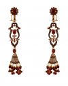 22Kt Gold Antique Long Earrings - Click here to buy online - 3,060 only..