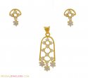 22K Pendant Set - Click here to buy online - 1,086 only..