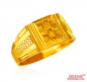 22 Karat Gold Mens Ring - Click here to buy online - 765 only..