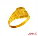22k Gold Mens Thin Ring  - Click here to buy online - 231 only..