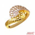 Click here to View - 22Kt Gold and CZ Designer Ring 