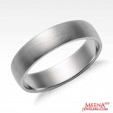 18 Kt White Gold Wedding Band - Click here to buy online - 686 only..