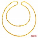 22kt Gold Long Disco Chain  - Click here to buy online - 811 only..
