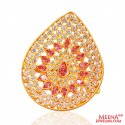 22Kt Rose Gold Ladies Ring - Click here to buy online - 1,188 only..