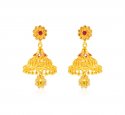  22kt Gold Jhumkhi Earrings - Click here to buy online - 1,778 only..