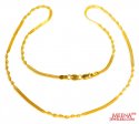 22 Kt Gold Chain - Click here to buy online - 588 only..
