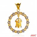 22kt Two Tone Balaji Pendant - Click here to buy online - 538 only..