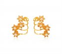 Designer Pearl Cz Earrings 22k  - Click here to buy online - 838 only..