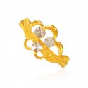 22kt Gold Two Tone Ring - Click here to buy online - 326 only..