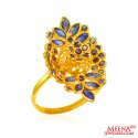 Click here to View - 22Kt Gold Colored Stone Fancy Ring 