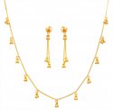 22kt Gold Necklace Set  - Click here to buy online - 1,460 only..