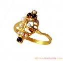 22K Fancy Pearls Colored Stone Ring - Click here to buy online - 351 only..