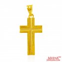Click here to View - 22Kt Gold Fancy Cross Pendant 