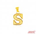 Click here to View - 22Kt Gold Initial Pendant (S) 