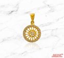 22Kt Gold CZ Pendant - Click here to buy online - 351 only..