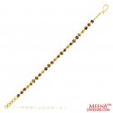 Click here to View - 22Kt Gold Fancy Meenakari Bracelet 