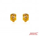 Two Tone Clip On Earrings - Click here to buy online - 365 only..