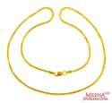 Box Chain in 16 inch 22k Gold - Click here to buy online - 733 only..