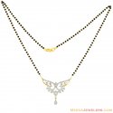 18K Designer Diamond Mangalsutra - Click here to buy online - 3,023 only..