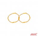 22Kt Gold TwoTone Baby Bracelet 2pc - Click here to buy online - 788 only..