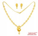 22 Karat Gold Necklace Set - Click here to buy online - 2,053 only..