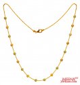 22K Gold Beads chain - Click here to buy online - 874 only..