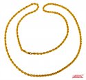 22Kt Gold Rope Chain 26 In - Click here to buy online - 1,212 only..