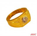 22k Gold Signity Studded Ring - Click here to buy online - 624 only..