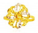 22 Karat Gold Two Tone Ring - Click here to buy online - 298 only..